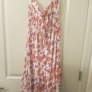 Floral Tube Top Dress